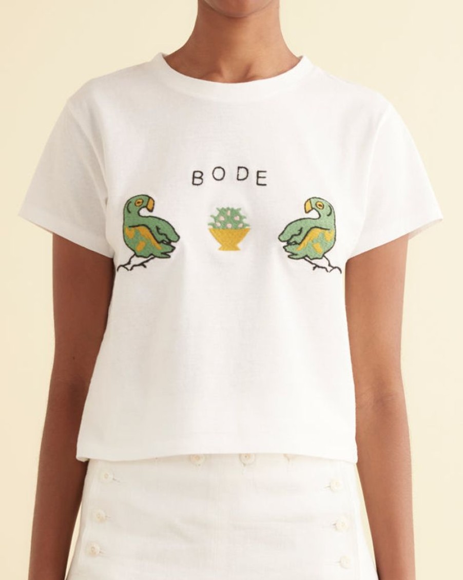 BODE New York Twin Parakeet Tee | Cut And Sew